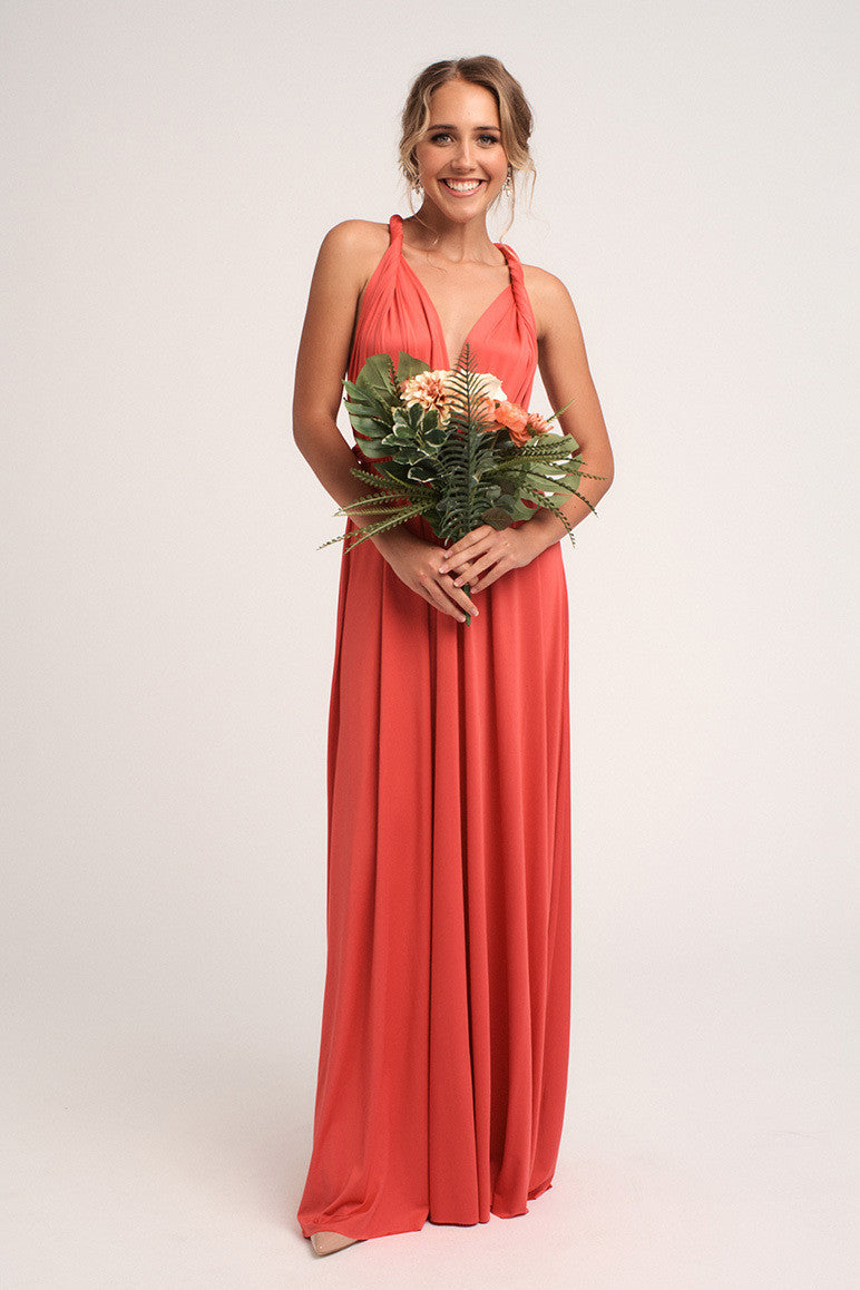 Classic Multiway Infinity Dress in Watermelon