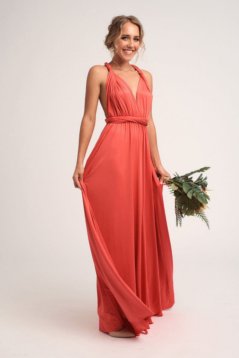 Classic Multiway Infinity Dress in Watermelon