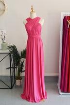 Classic Multiway Infinity Dress in Hot Pink