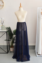 Tulle Overlay Skirt For Classic Multiway Dress in Navy