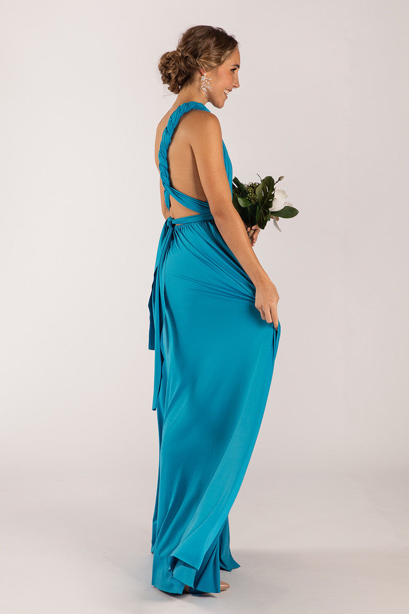 Classic Multiway Infinity Dress in Cerulean Blue
