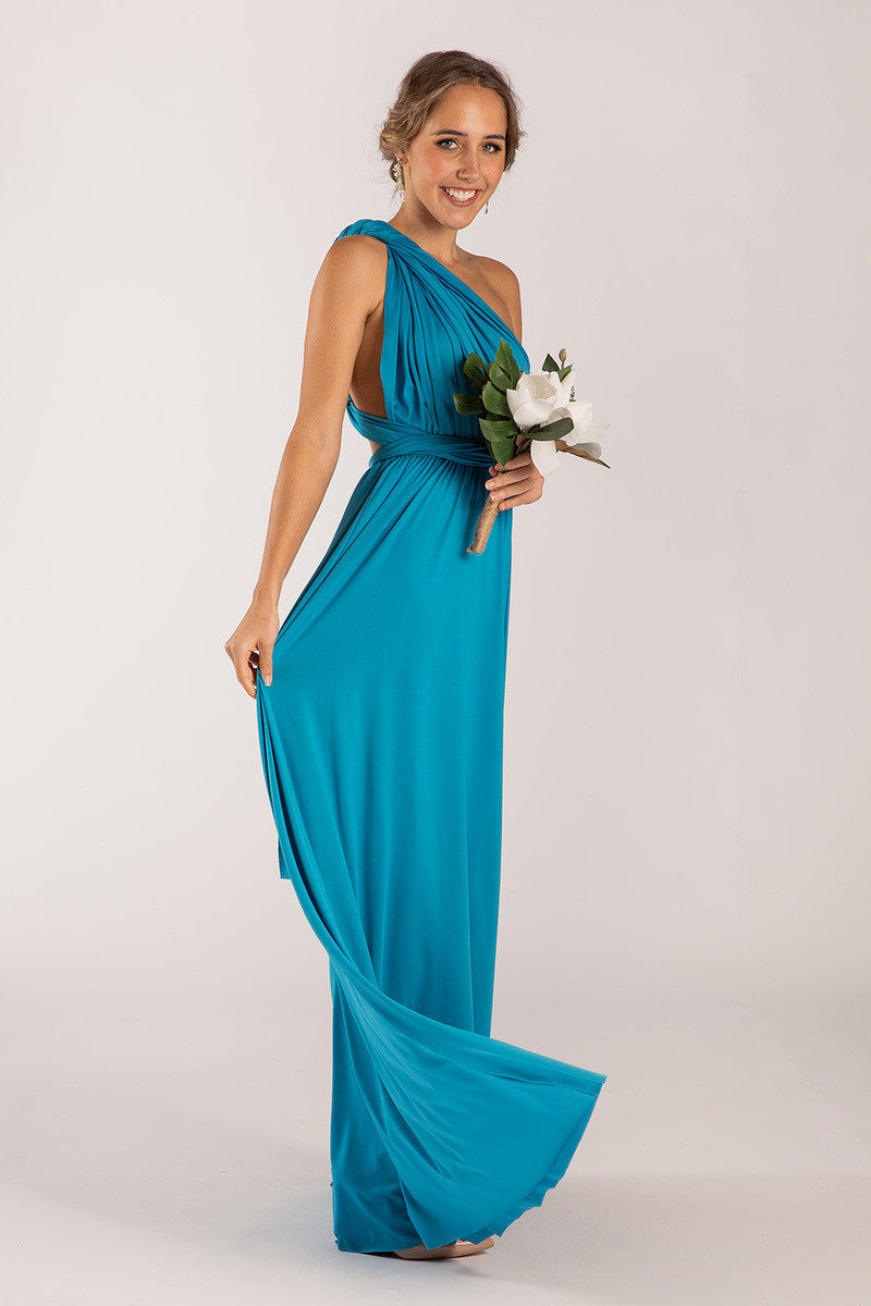 Classic Multiway Infinity Dress in Cerulean Blue
