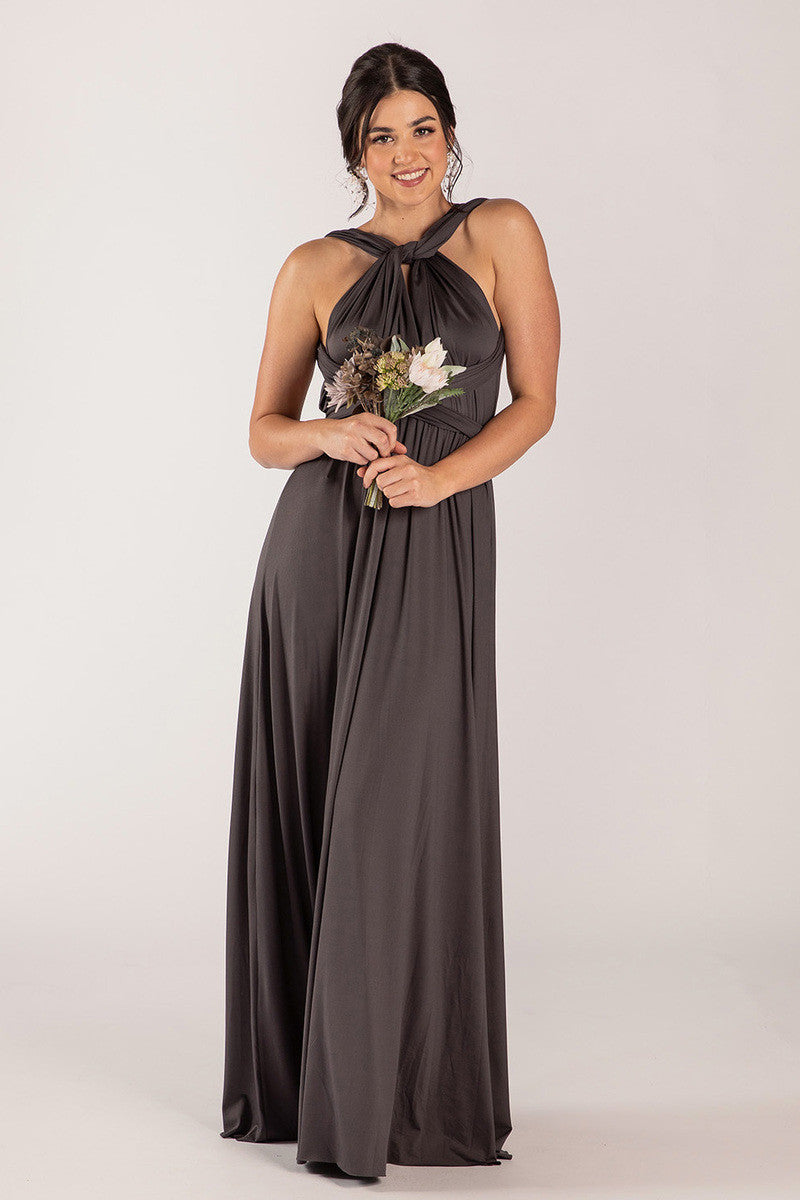 Classic Multiway Infinity Dress in Charcoal