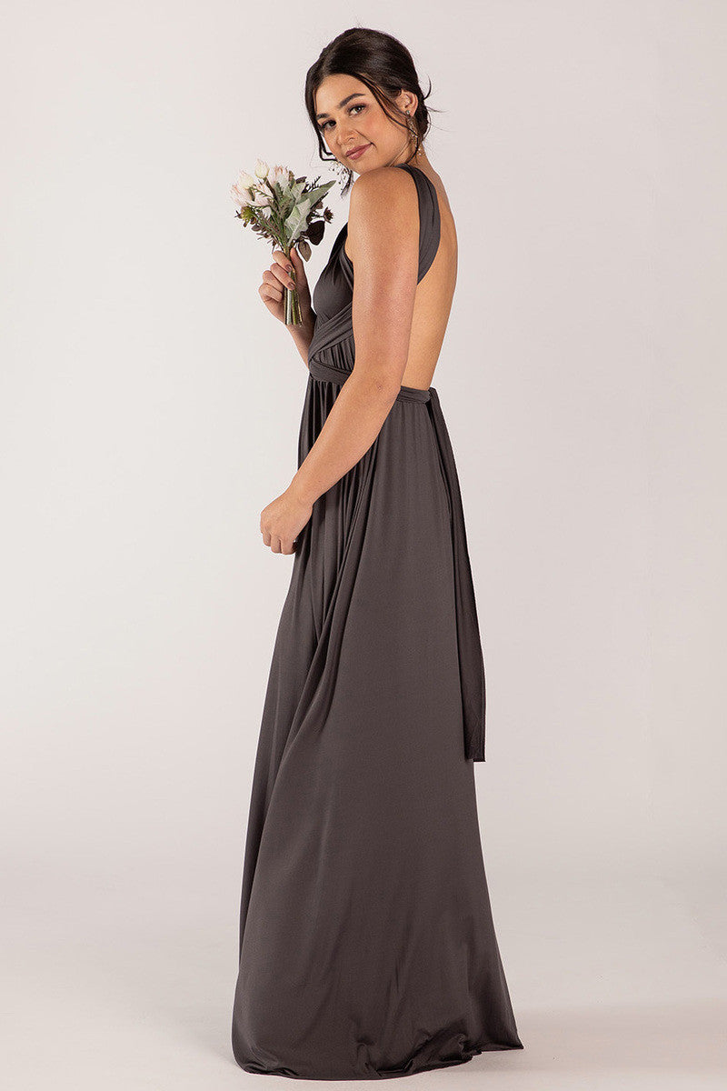Classic Multiway Infinity Dress in Charcoal