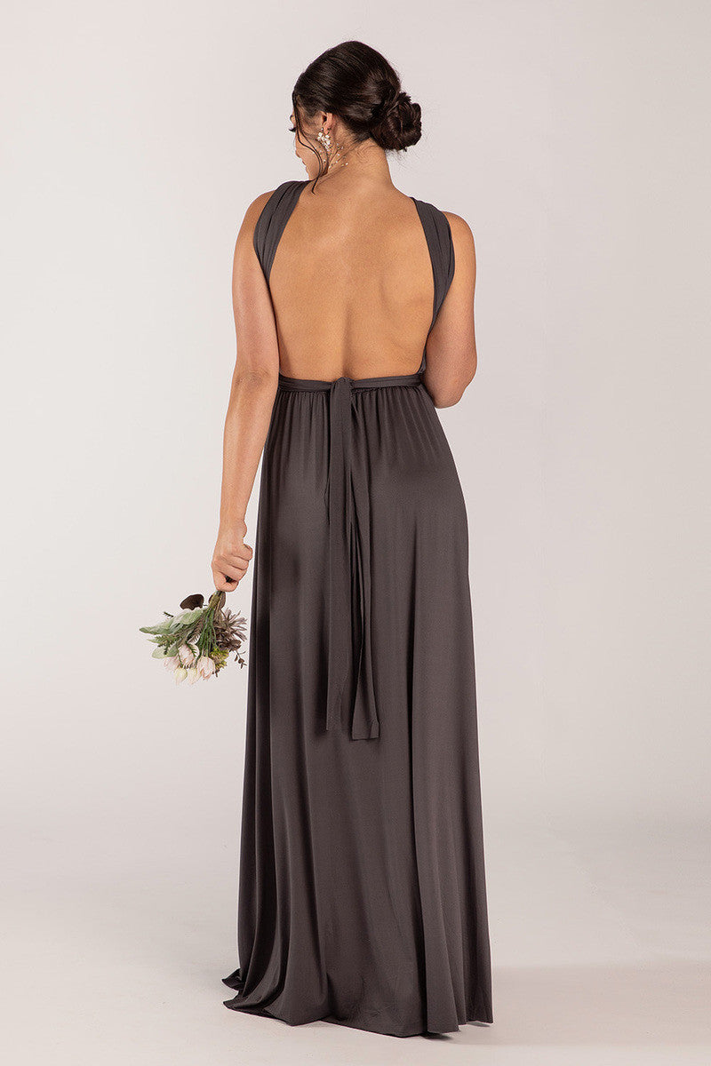 Classic Multiway Infinity Dress in Charcoal