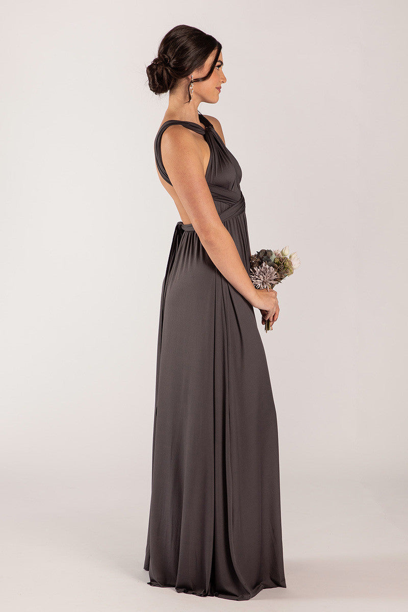 Classic Multiway Infinity Dress in Charcoal