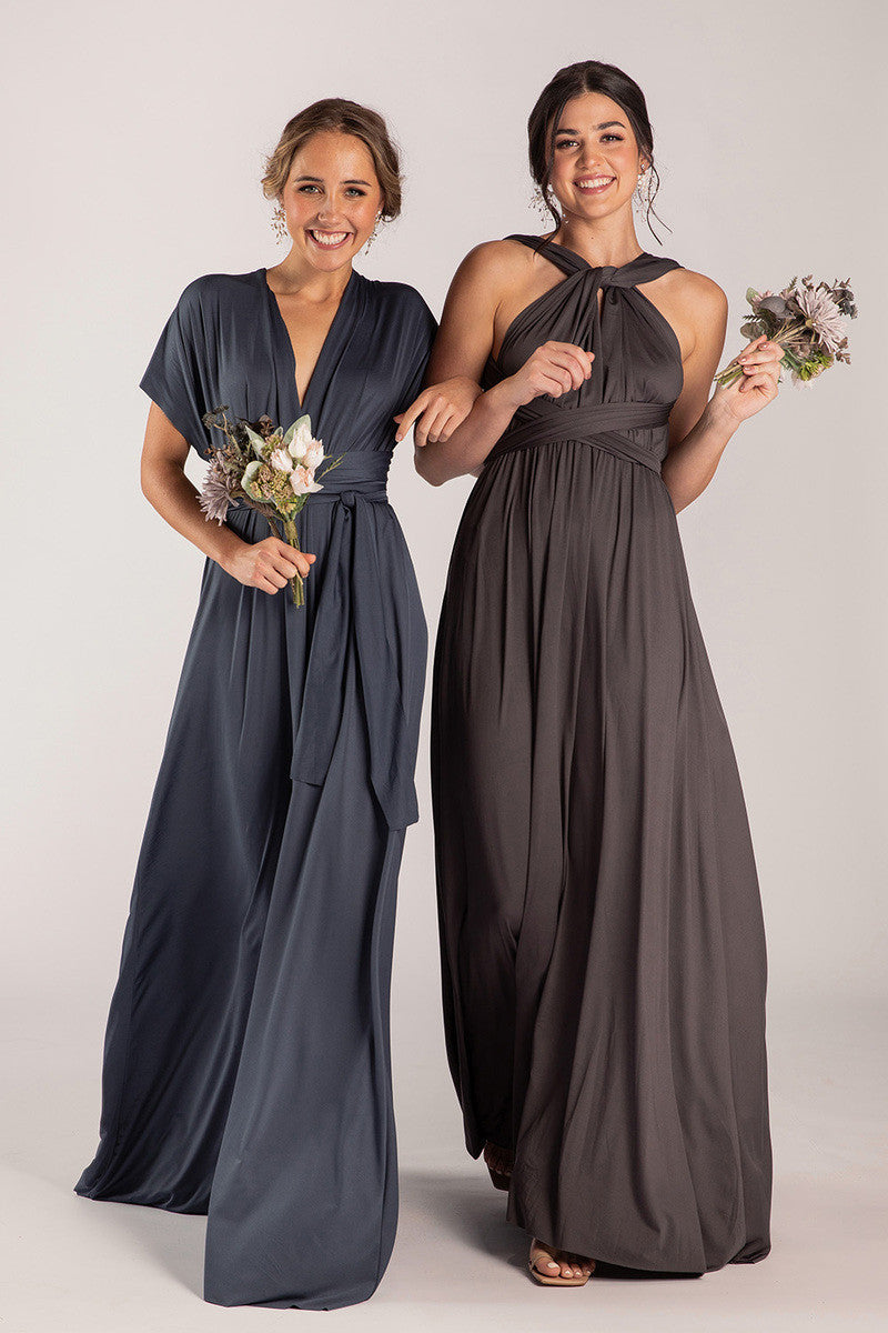 Classic Multiway Infinity Dress in Charcoal