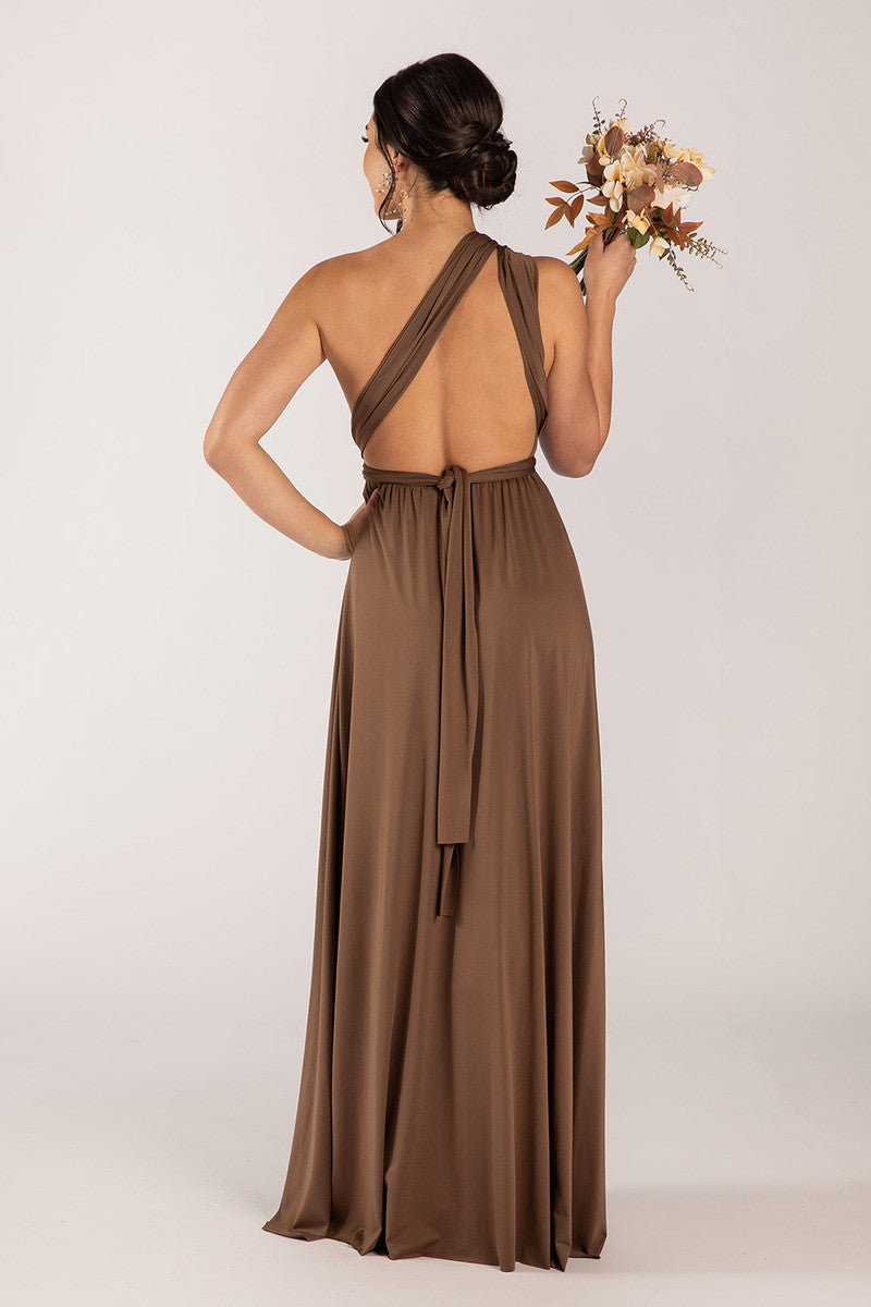 Classic Multiway Infinity Dress in Chocolate