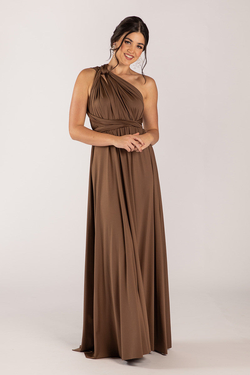 Classic Multiway Infinity Dress in Chocolate