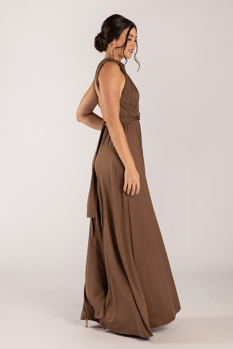 Classic Multiway Infinity Dress in Chocolate