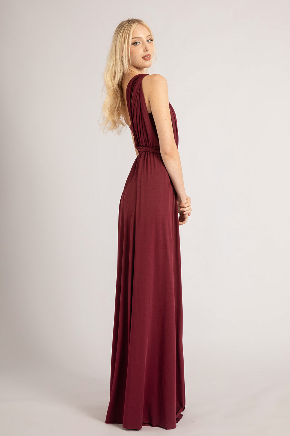 Dark burgundy Infinity Multiway Dress For Formal or Bridesmaids Dress