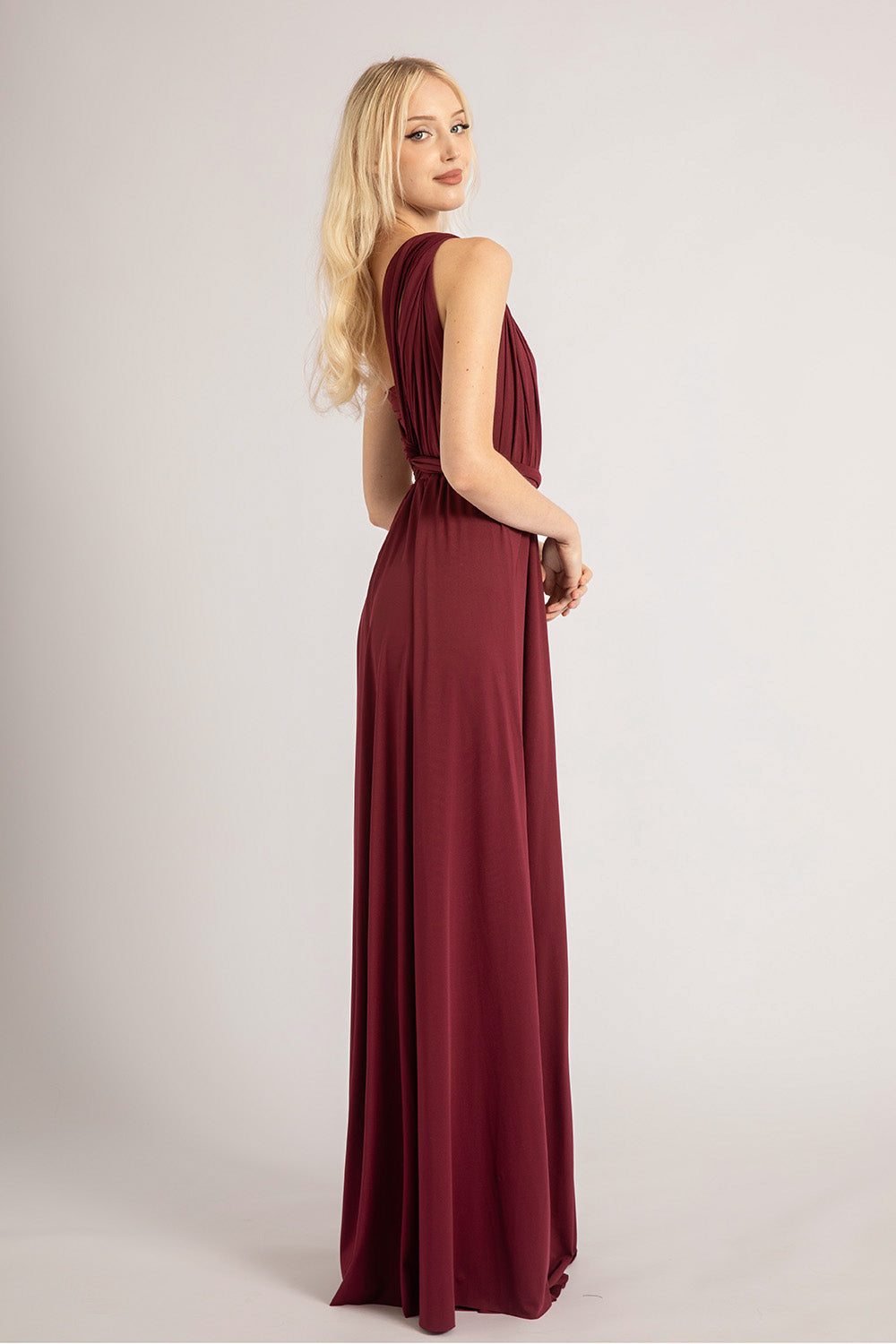 Dark burgundy Infinity Multiway Dress For Formal or Bridesmaids Dress