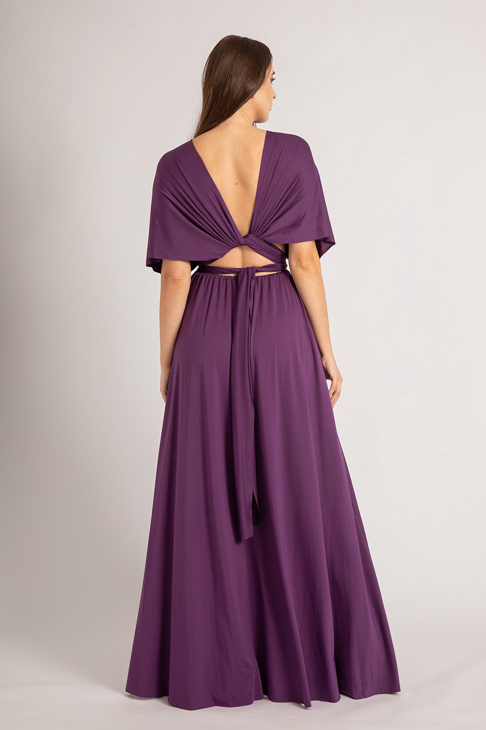 Classic Multiway Infinity Dress in Dark Purple