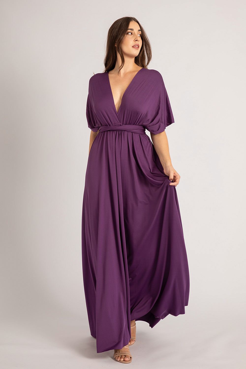 Classic Multiway Infinity Dress in Dark Purple