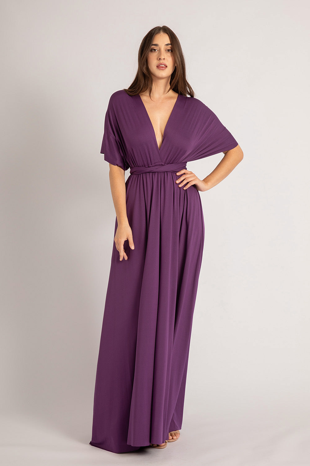 Classic Multiway Infinity Dress in Dark Purple