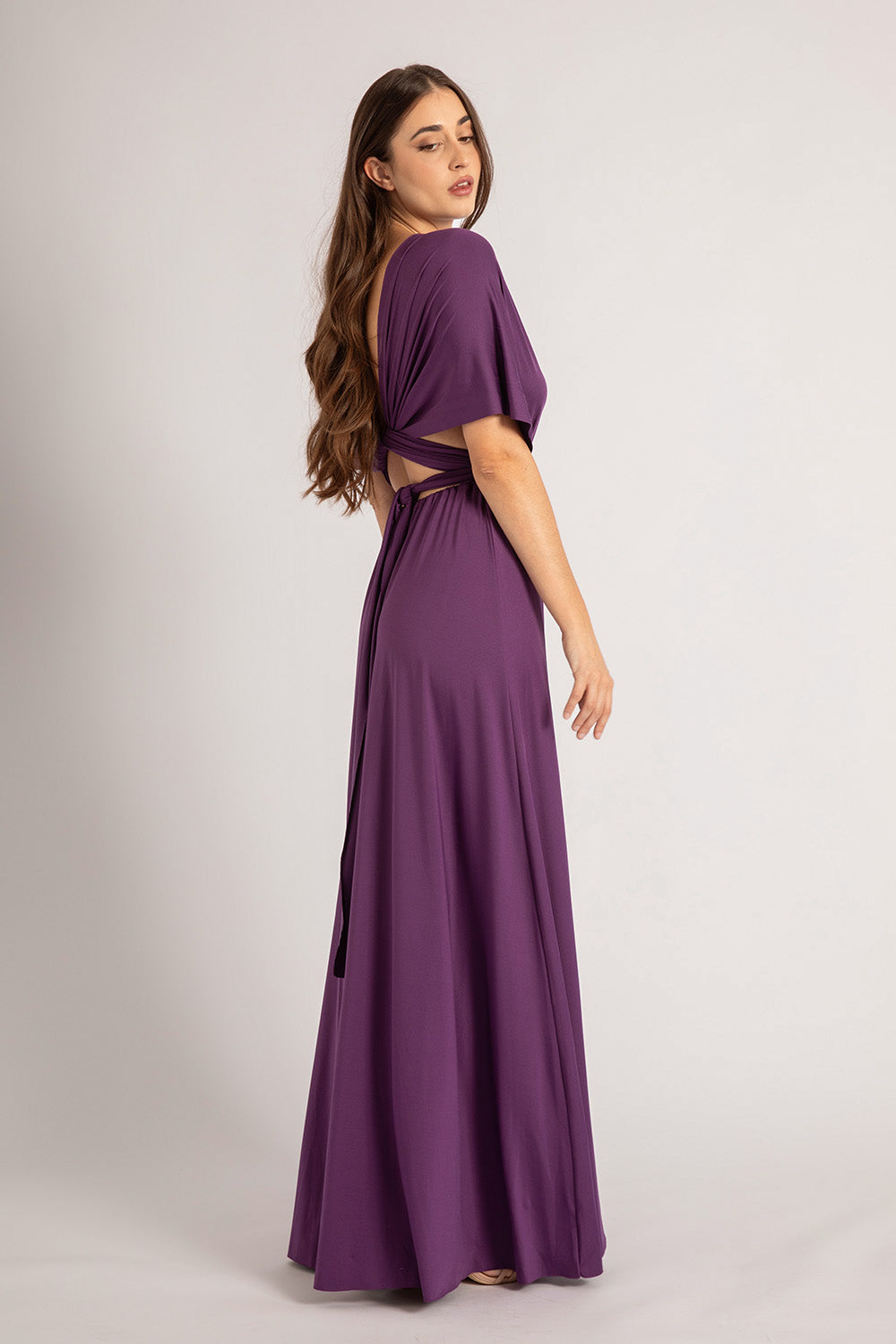 Classic Multiway Infinity Dress in Dark Purple