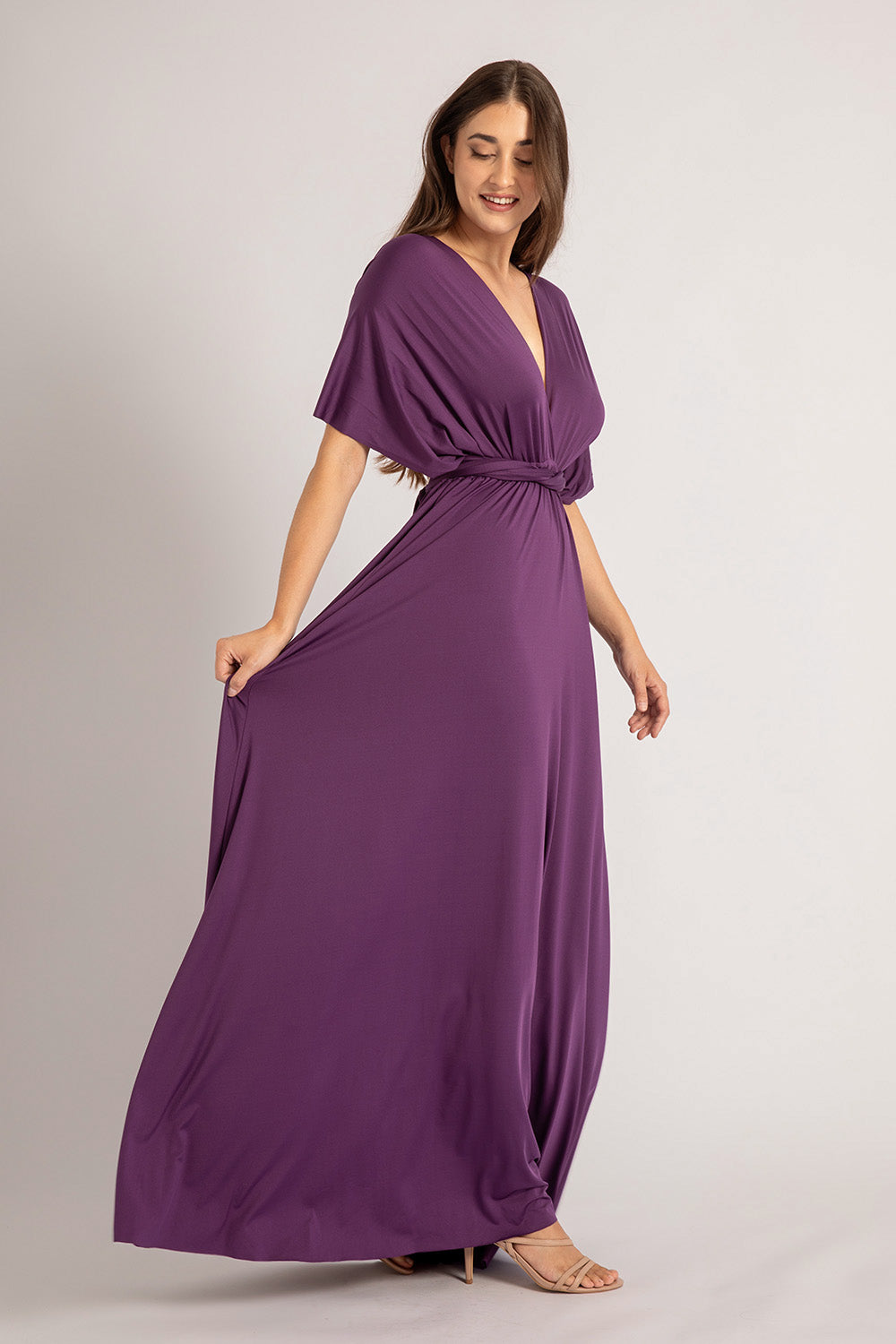 Classic Multiway Infinity Dress in Dark Purple
