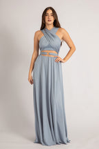 Classic Multiway Infinity Dress in Dusty Blue
