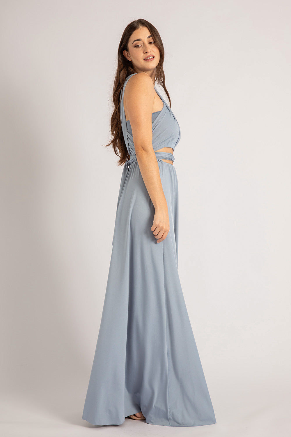 Classic Multiway Infinity Dress in Dusty Blue