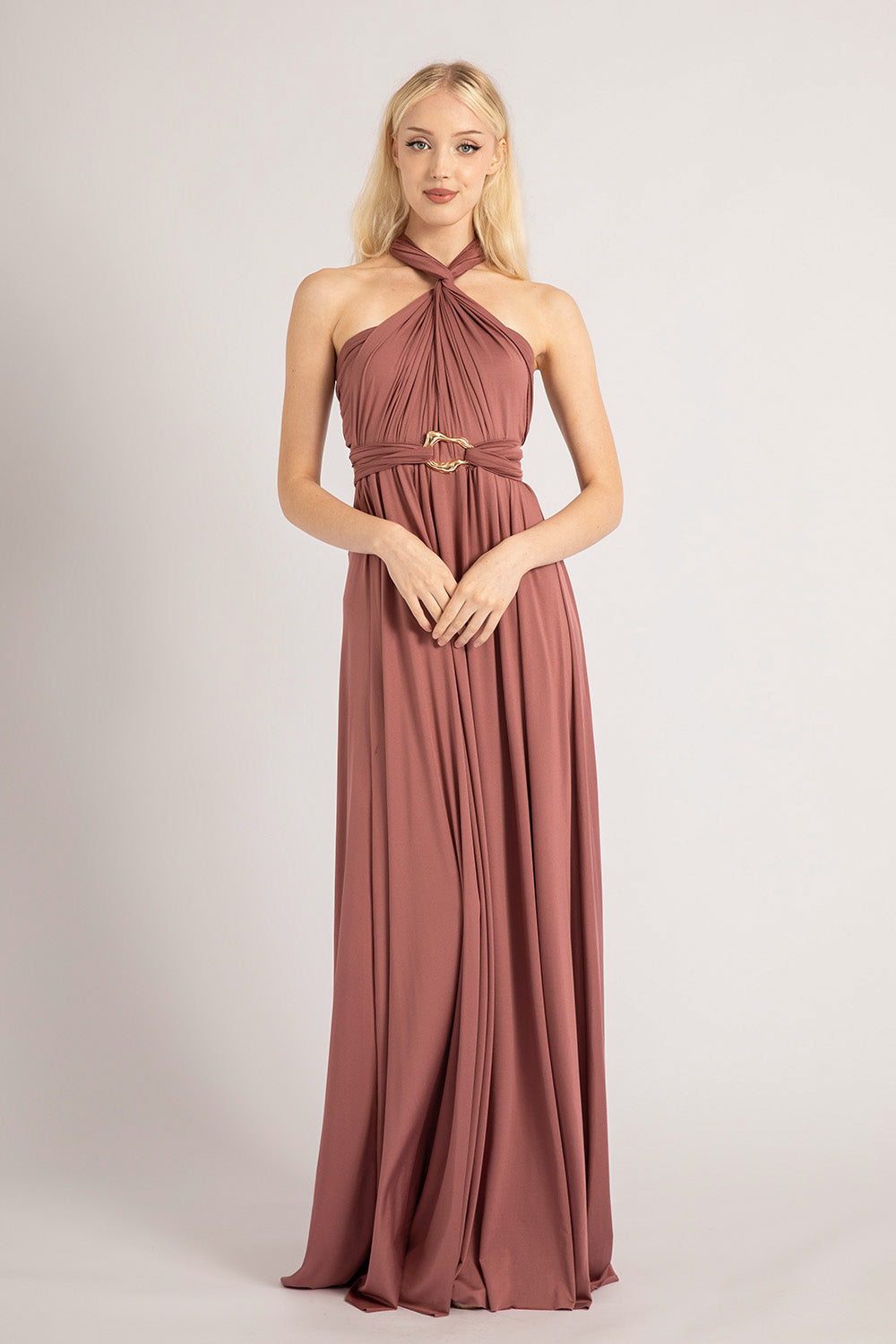 Classic Multiway Infinity Dress in Dusty Mauve