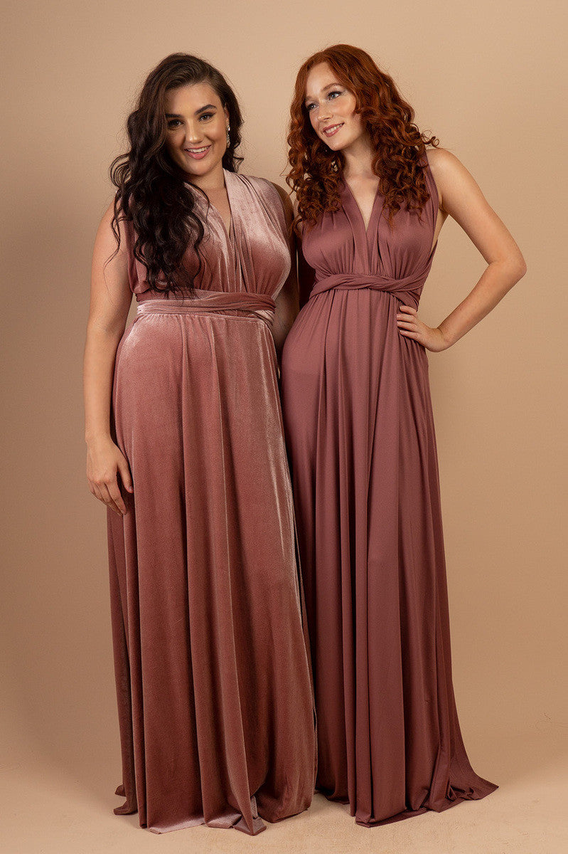 Classic Multiway Infinity Dress in Dusty Mauve