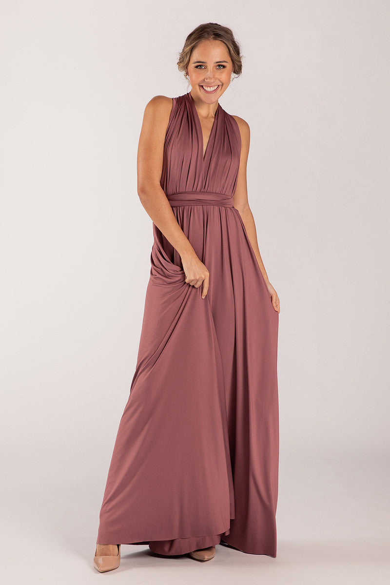 Classic Multiway Infinity Dress in Dusty Mauve