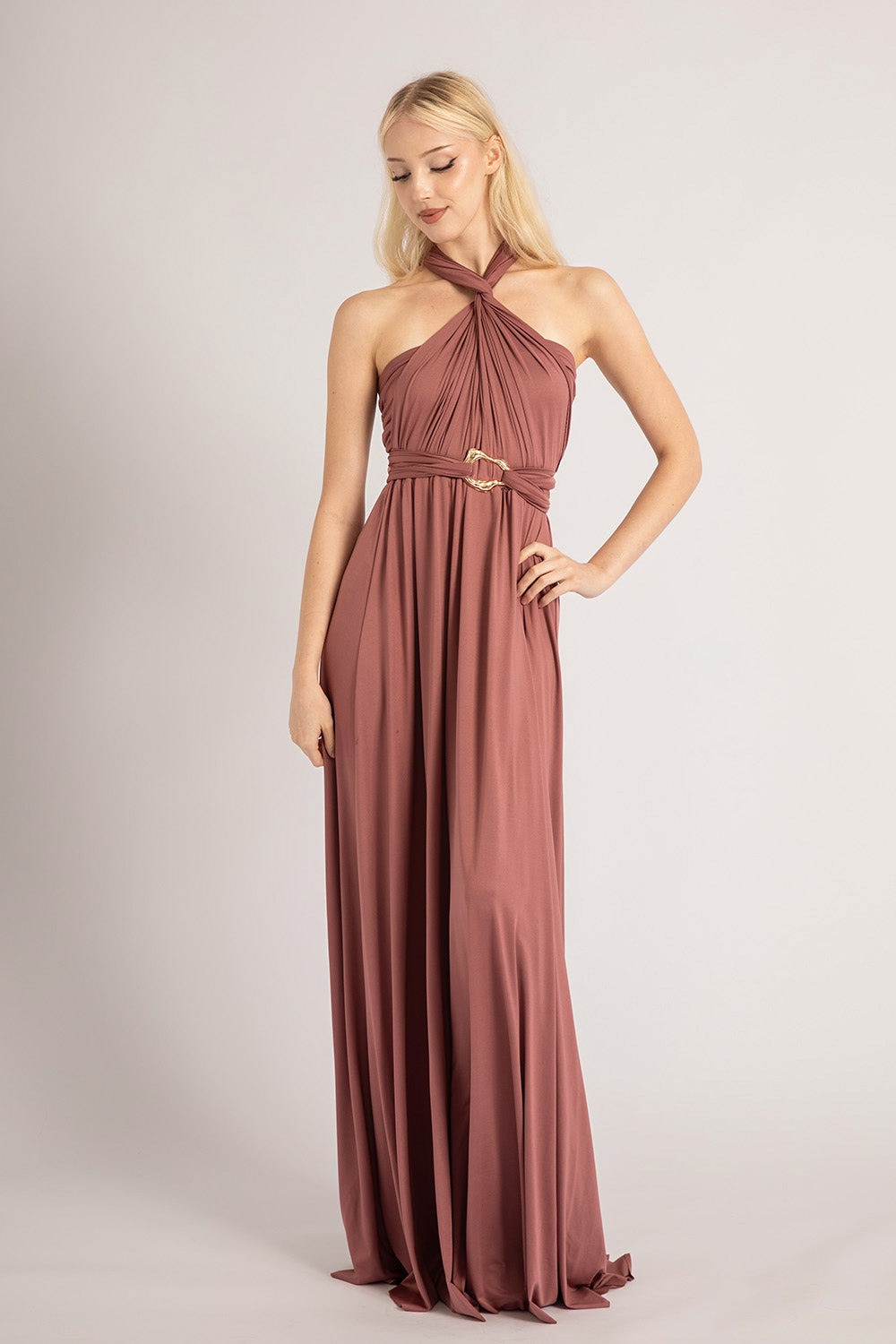 Classic Multiway Infinity Dress in Dusty Mauve