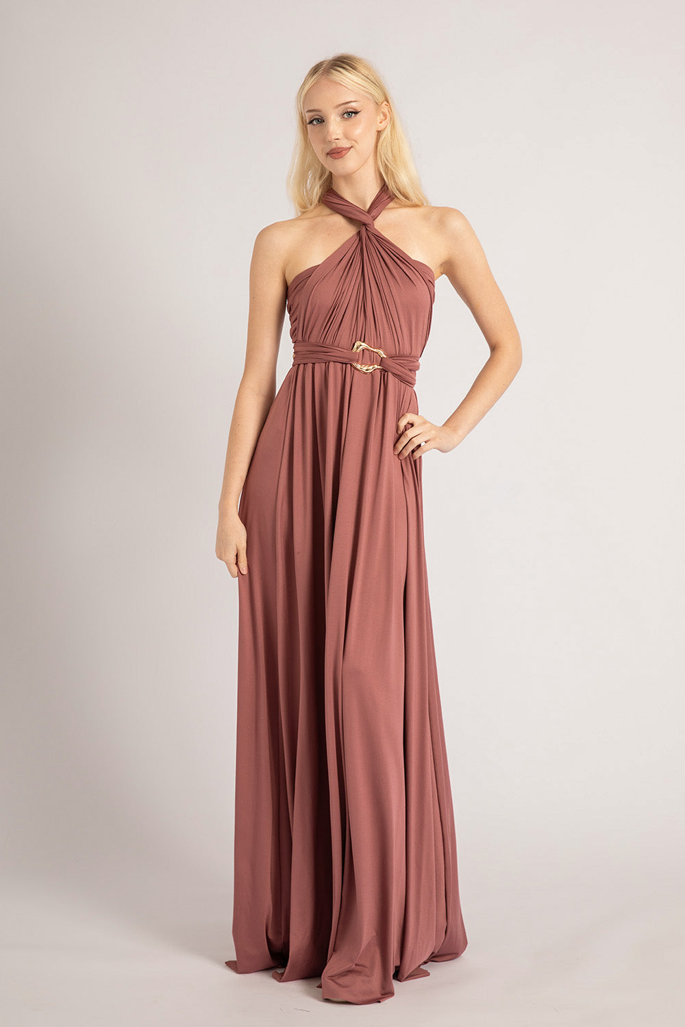 Classic Multiway Infinity Dress in Dusty Mauve