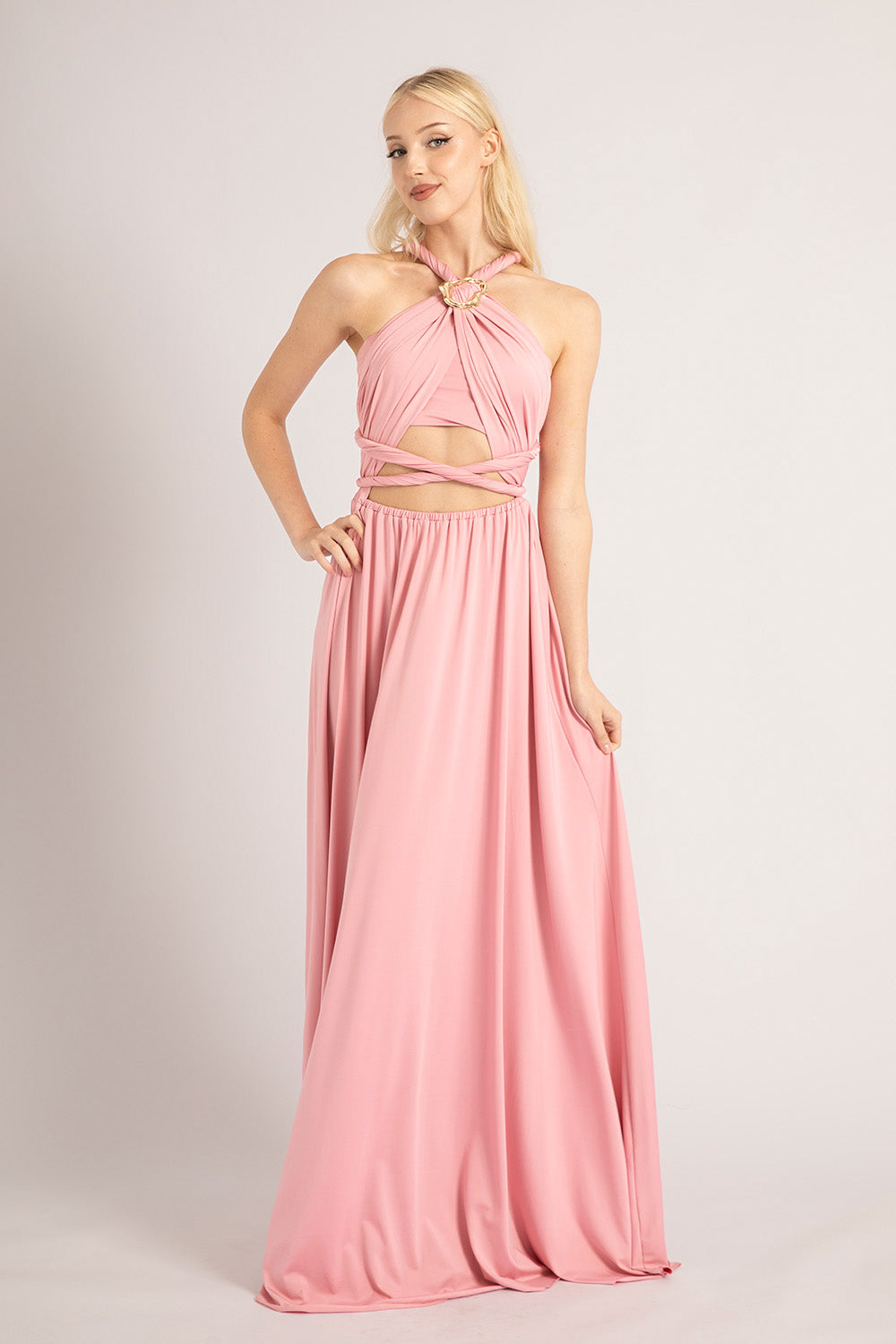 Classic Multiway Infinity Dress in Dusty Rose