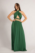 Classic Multiway Infinity Dress in Emerald Green
