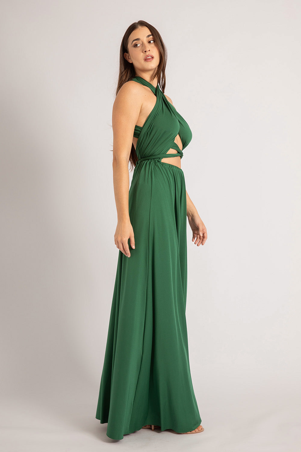 Classic Multiway Infinity Dress in Emerald Green