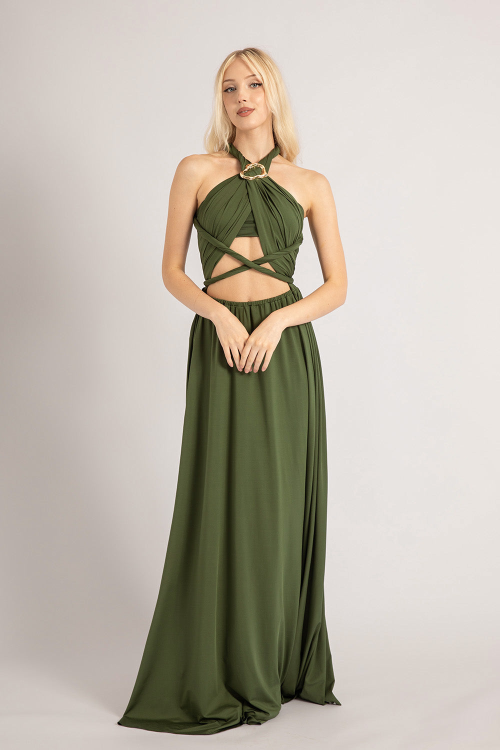 Classic Multiway Infinity Dress in Forest Green