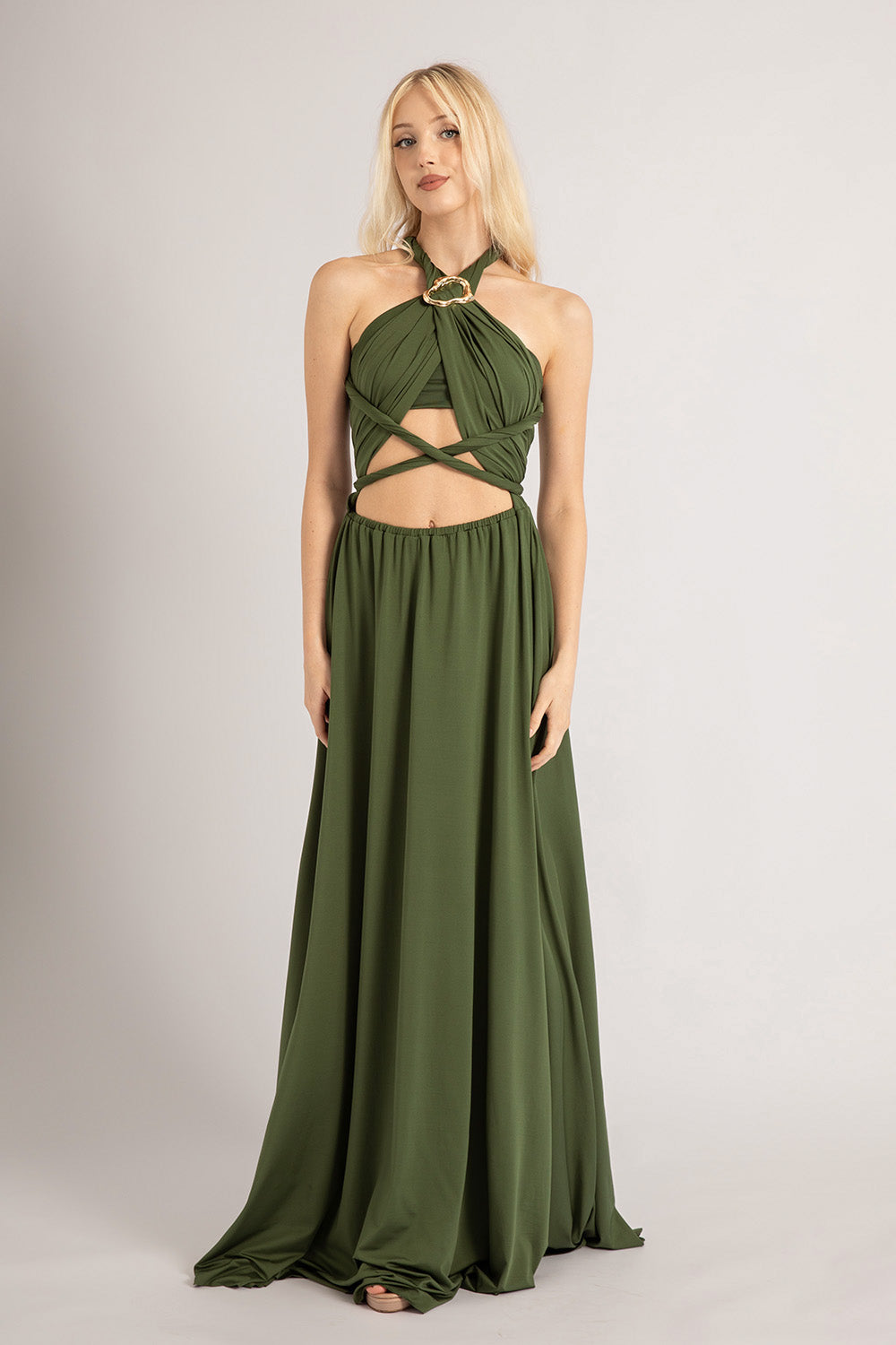 Classic Multiway Infinity Dress in Forest Green