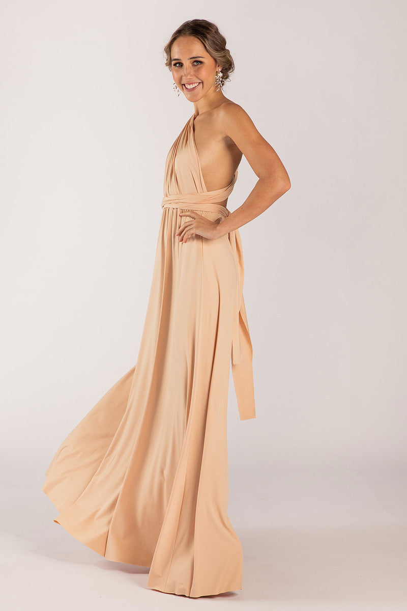 Classic Multiway Infinity Dress in Gold