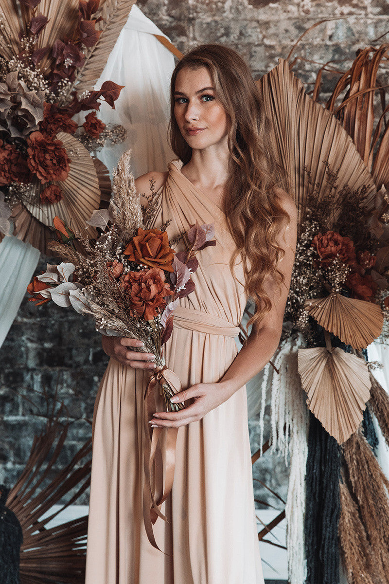 Classic Multiway Infinity Dress in Gold