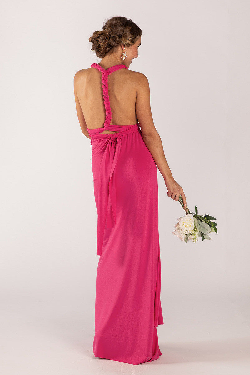 Classic Multiway Infinity Dress in Hot Pink