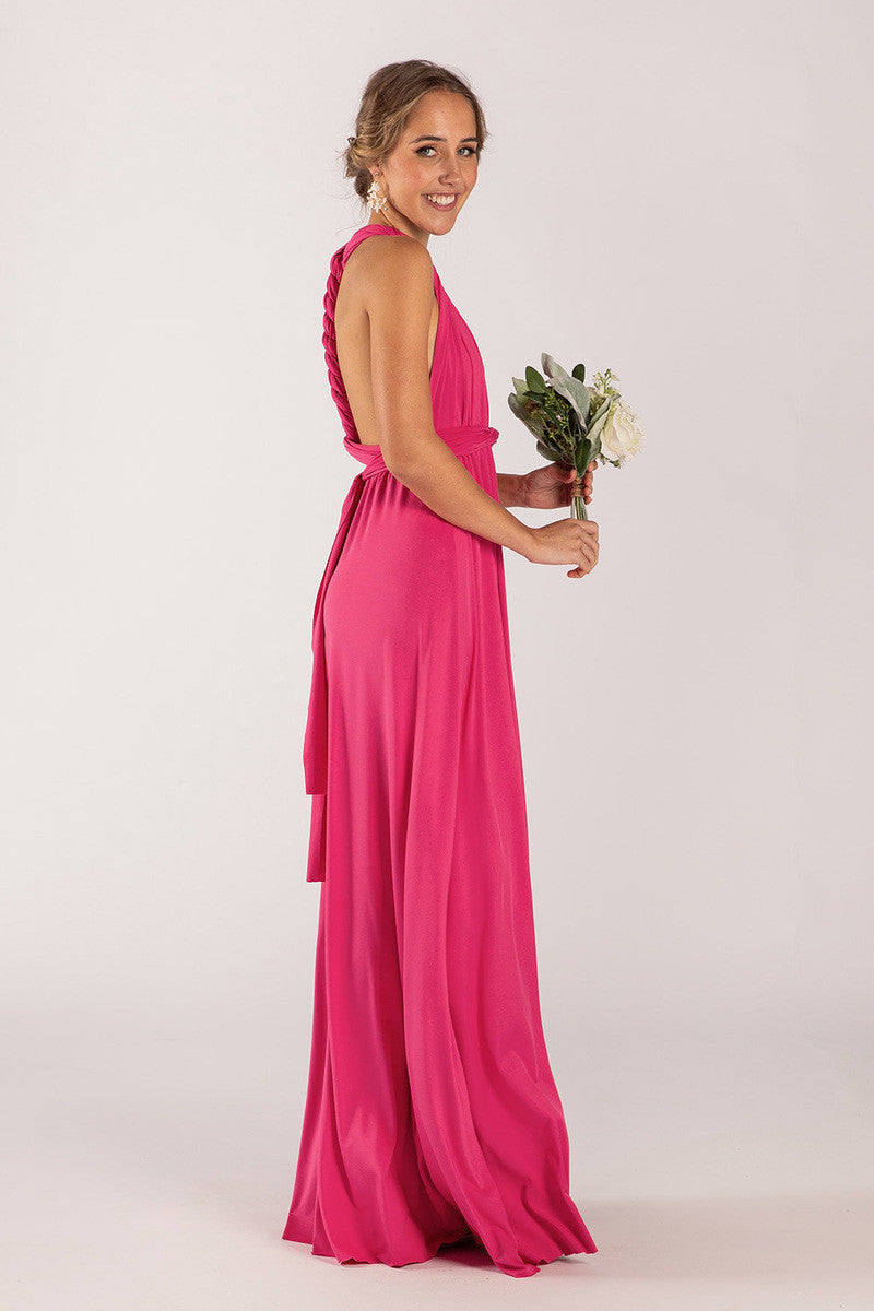 Classic Multiway Infinity Dress in Hot Pink