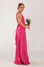 Classic Multiway Infinity Dress in Hot Pink