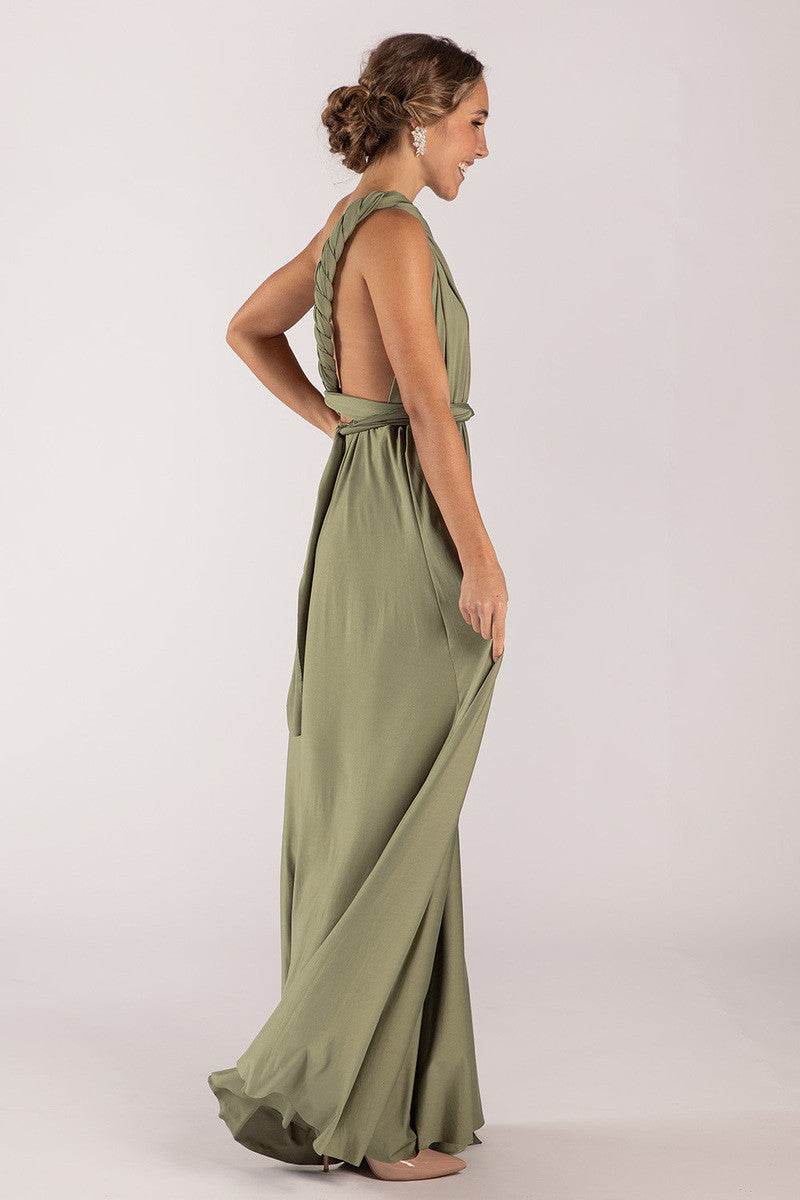 Classic Multiway Infinity Dress in Khaki