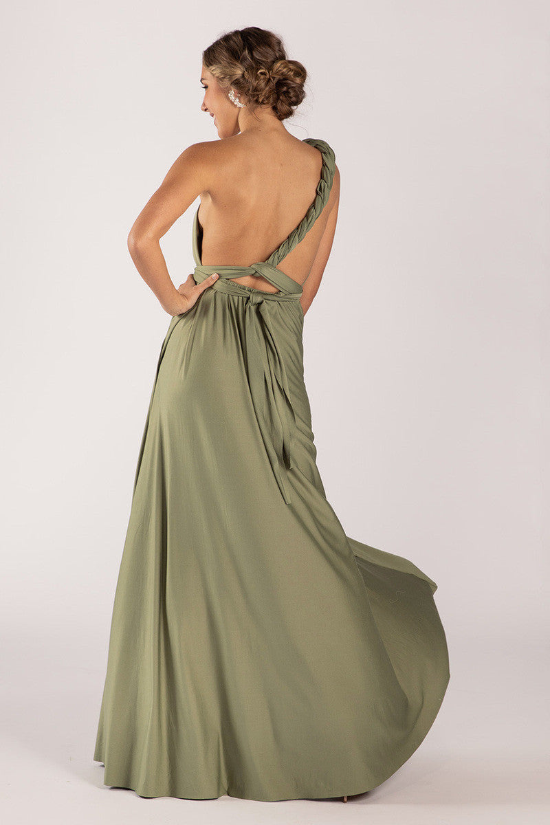 Classic Multiway Infinity Dress in Khaki