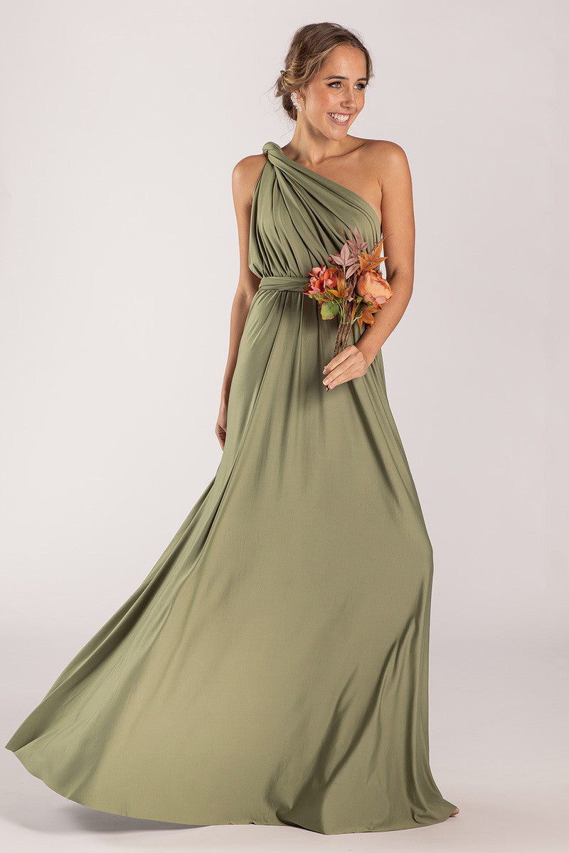Classic Multiway Infinity Dress in Khaki