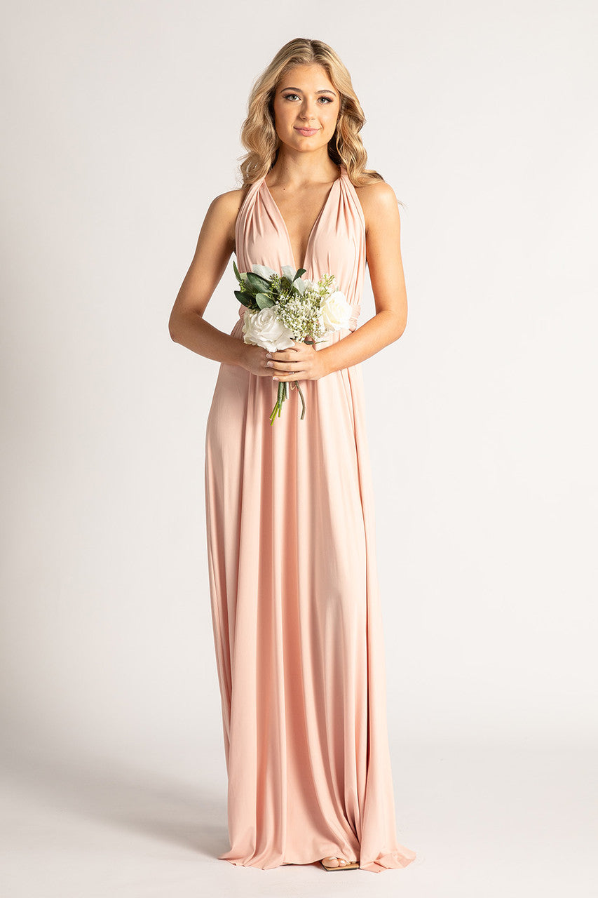 Classic Multiway Infinity Dress in Light Blush Pink