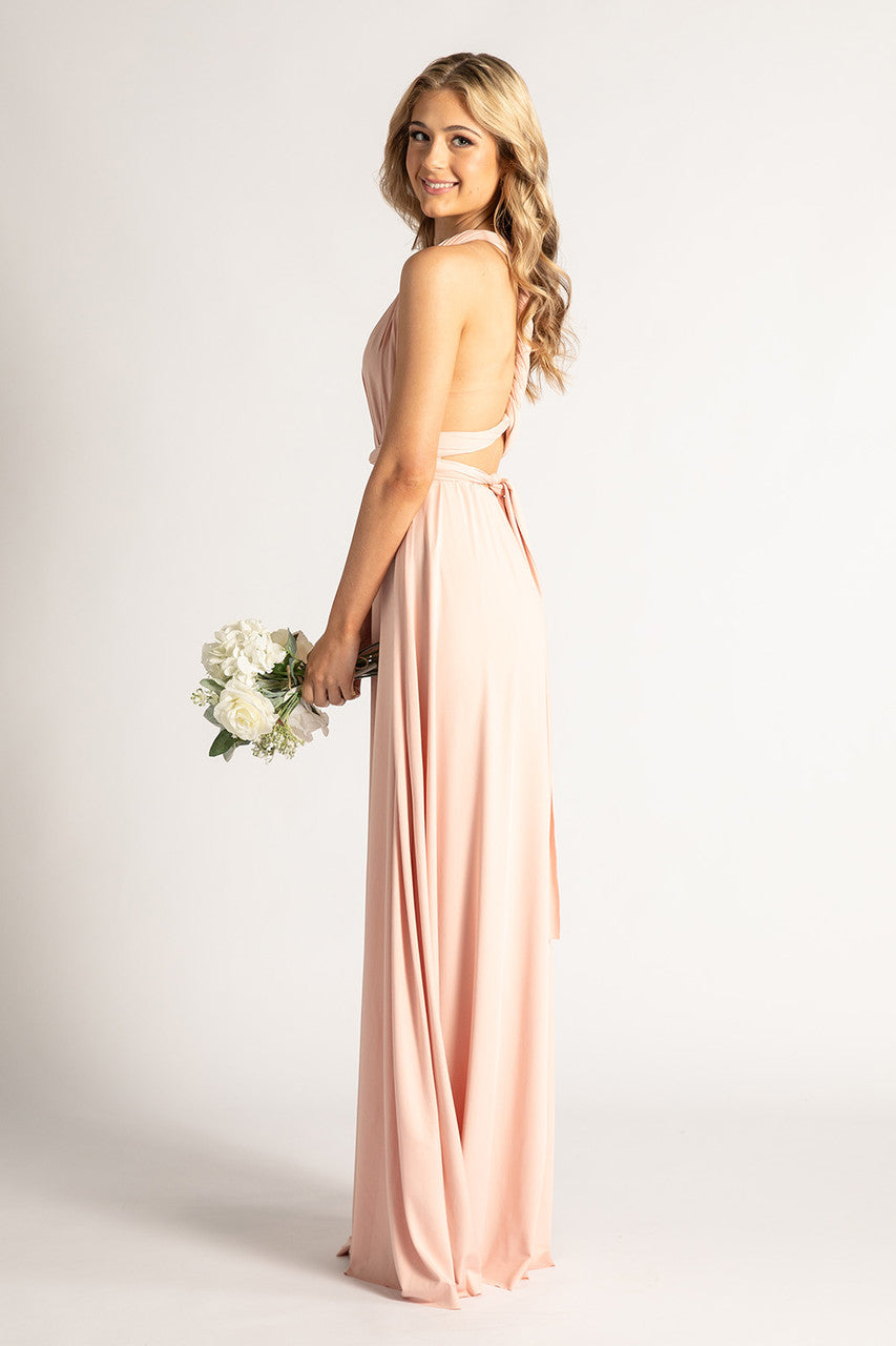 Classic Multiway Infinity Dress in Light Blush Pink