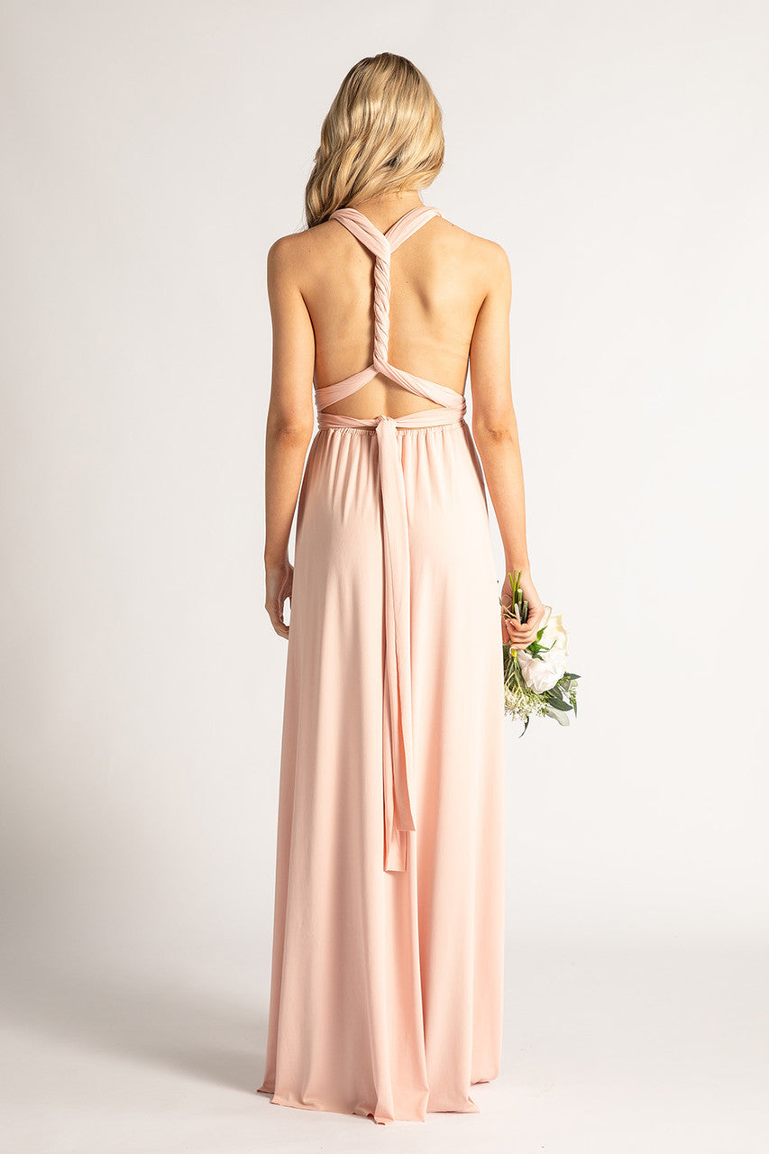 Classic Multiway Infinity Dress in Light Blush Pink