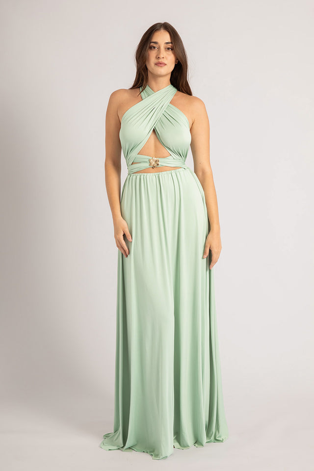 Classic Multiway Infinity Dress in Light Sage