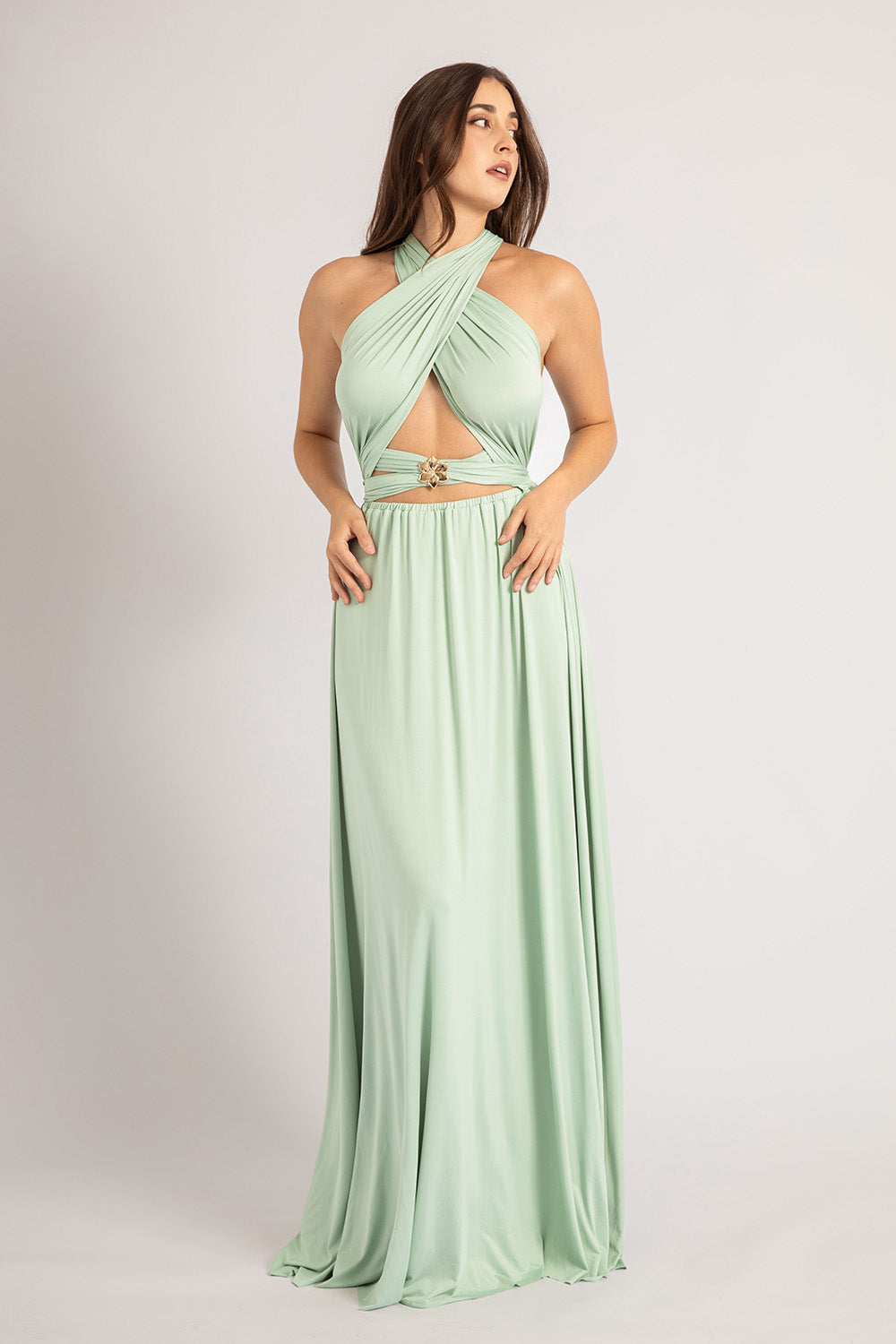 Classic Multiway Infinity Dress in Light Sage