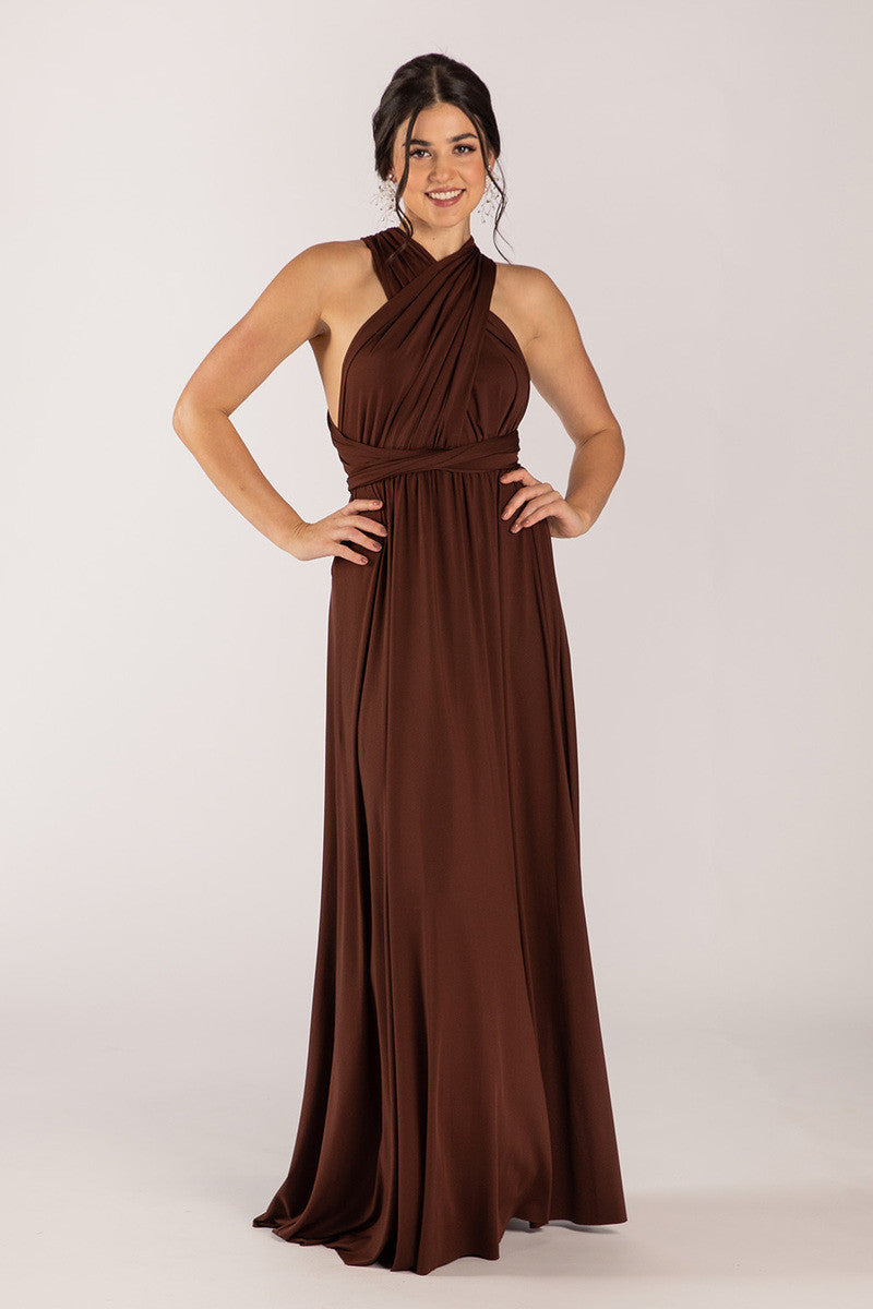 Classic Multiway Infinity Dress in Mahogany