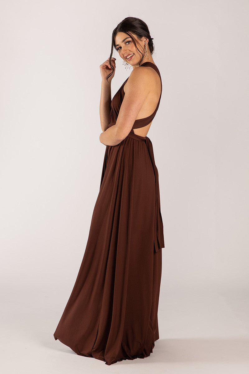 Classic Multiway Infinity Dress in Mahogany
