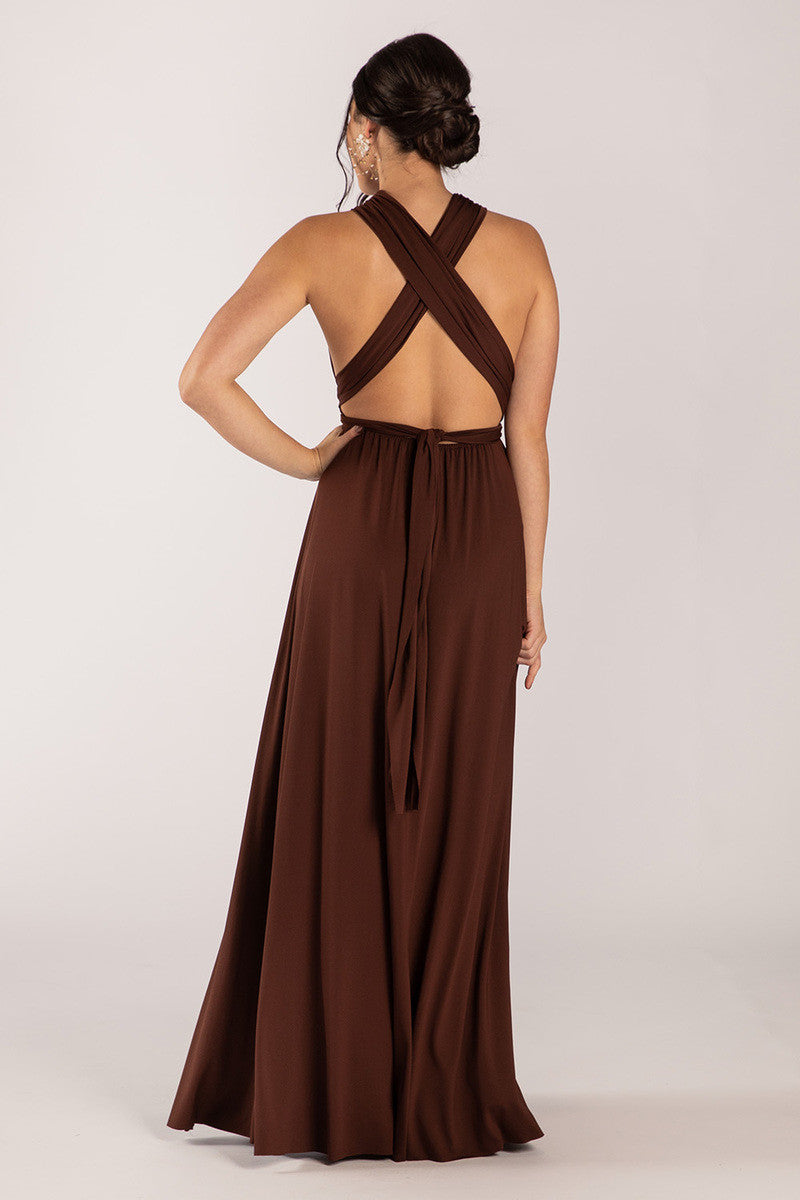 Classic Multiway Infinity Dress in Mahogany