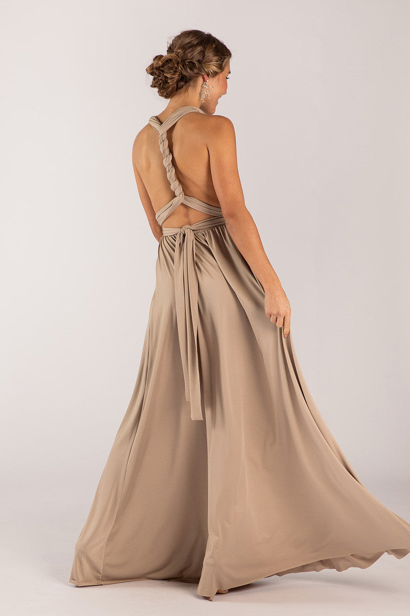 Classic Multiway Infinity Dress in Mocha